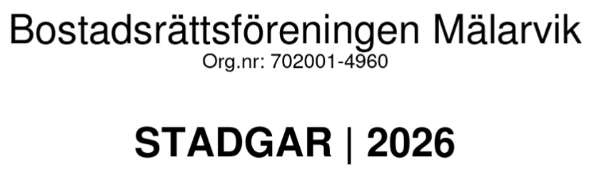 Stadgar 2026